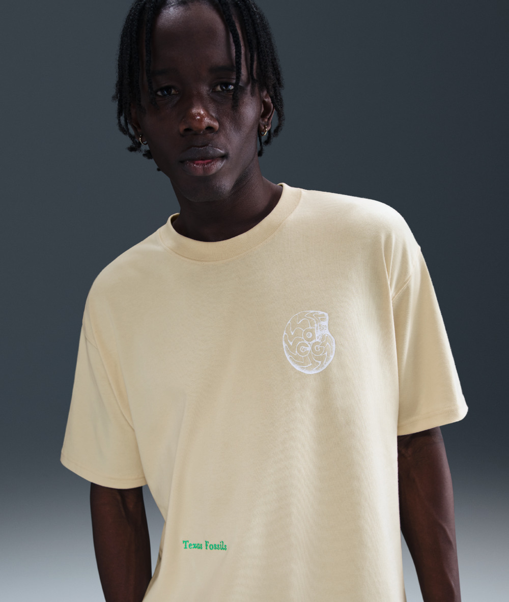 Nike ACG Dri-FIT Loose Fit Beige Texas Fossils Graphic T-Shirt Large HV1296-229